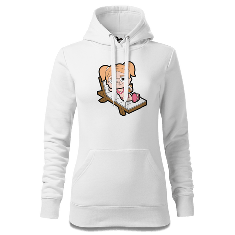 Die Jung Sinzerin Summer Edition Sweatshirt Hoody Damen Weiss Eckenholz Front