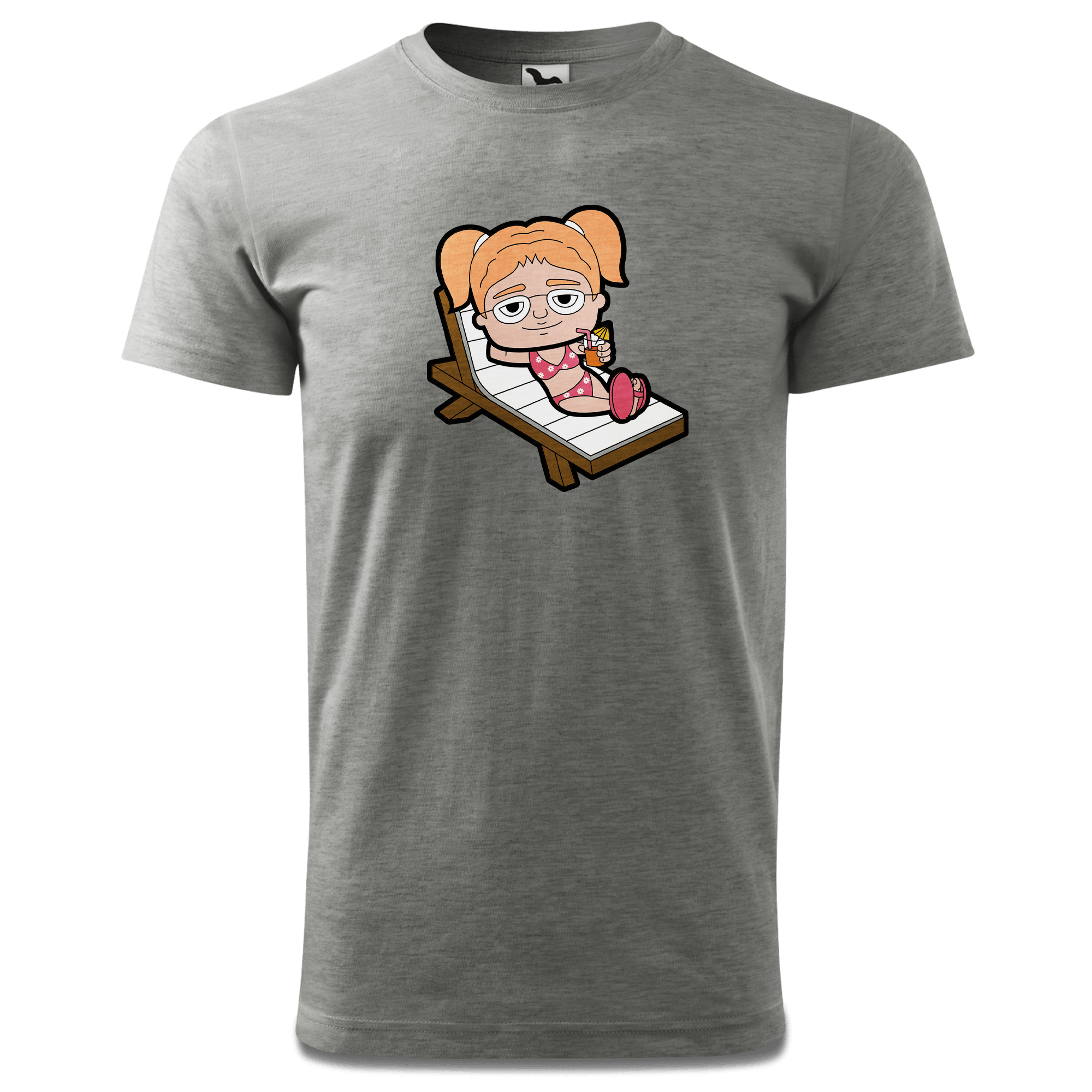 Die Jung Sinzerin Summer Edition T Shirt Herren Grau Meliert Hofau Front