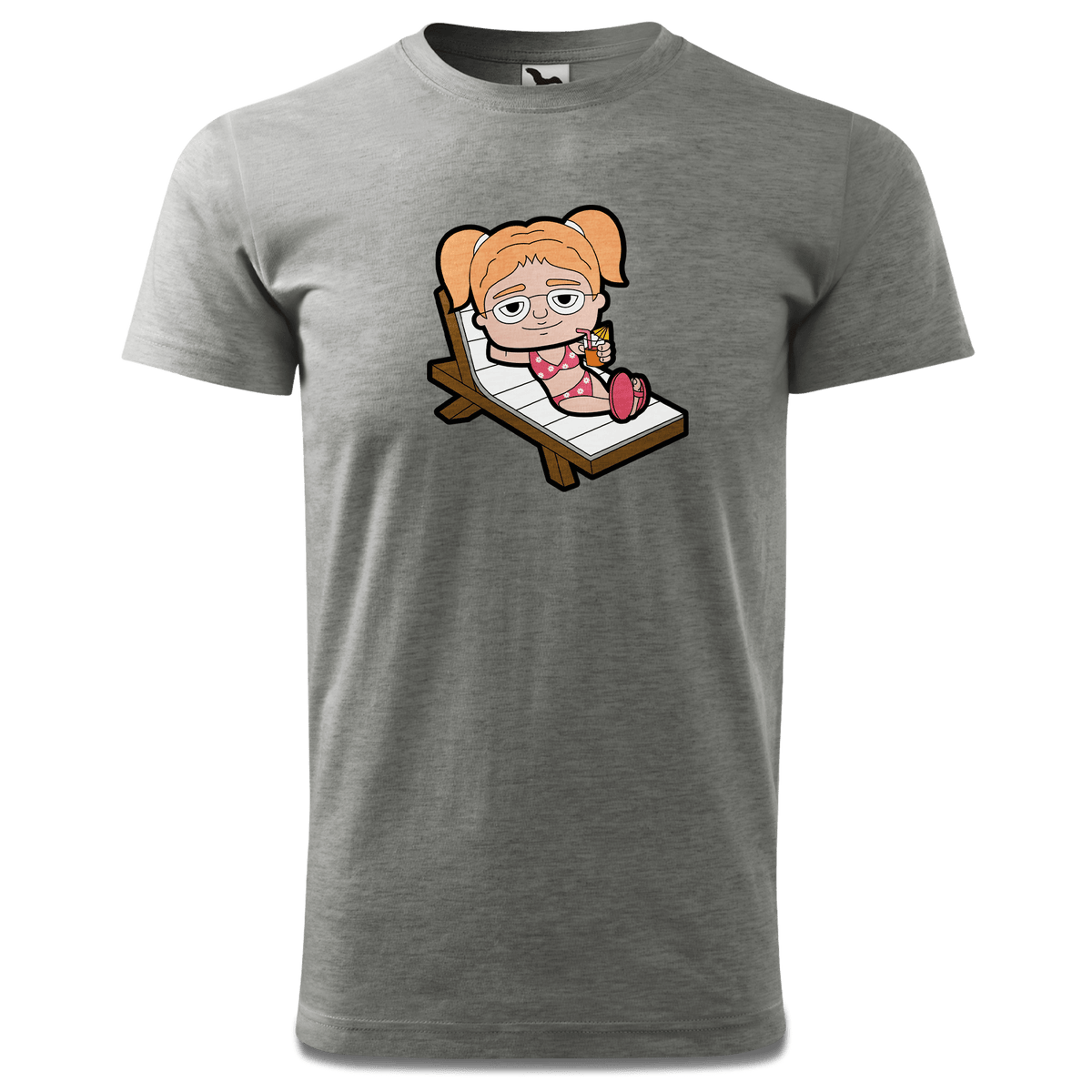 Die Jung Sinzerin Summer Edition T Shirt Herren Grau Meliert Hofau Front