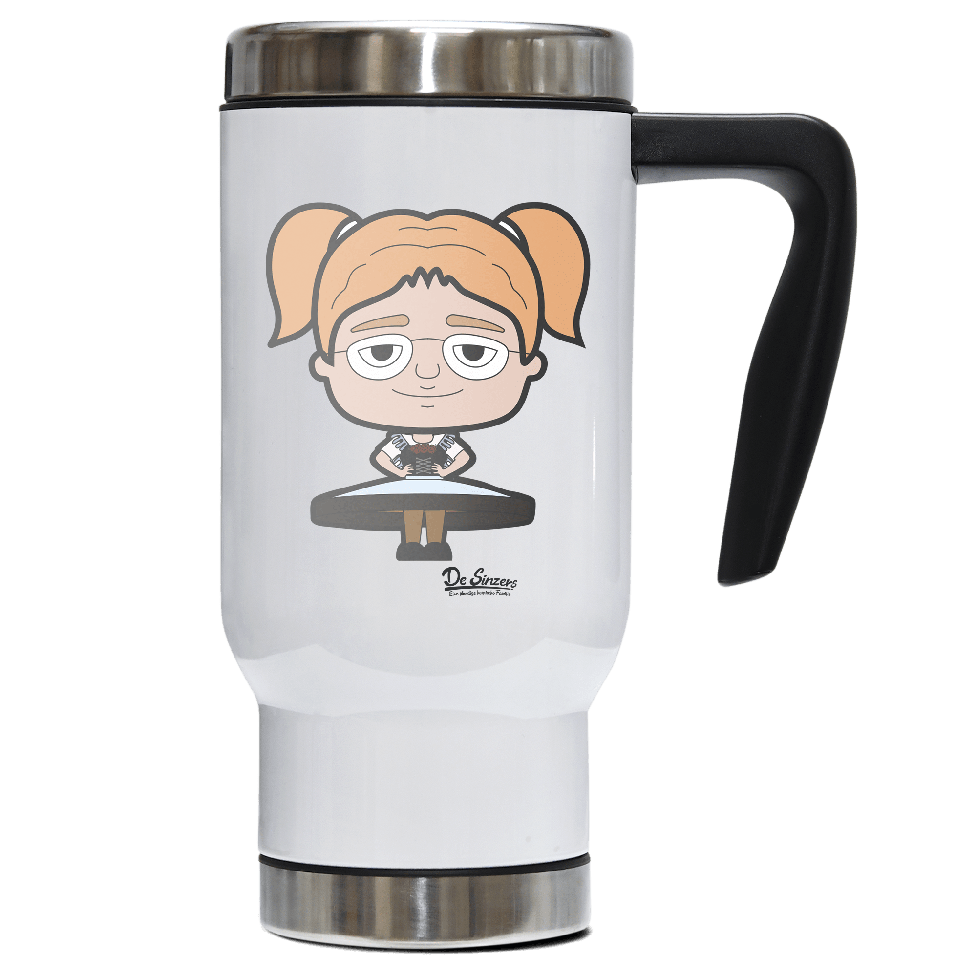 Die Jung Sinzerin Trachtenverein Edelstahl Thermobecher To Go 500ml Weiss Kindlwand Front