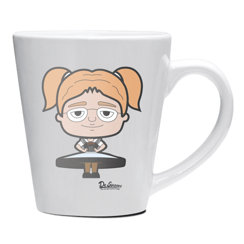 Die Jung Sinzerin Trachtenverein Keramik Kaffeetasse 200ml Weiss Herzogstand Front