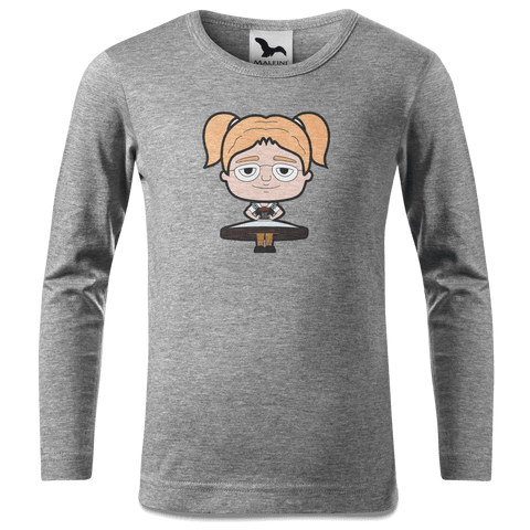 Die Jung Sinzerin Trachtenverein Longsleeve Kinder Grau Meliert Waldering Front