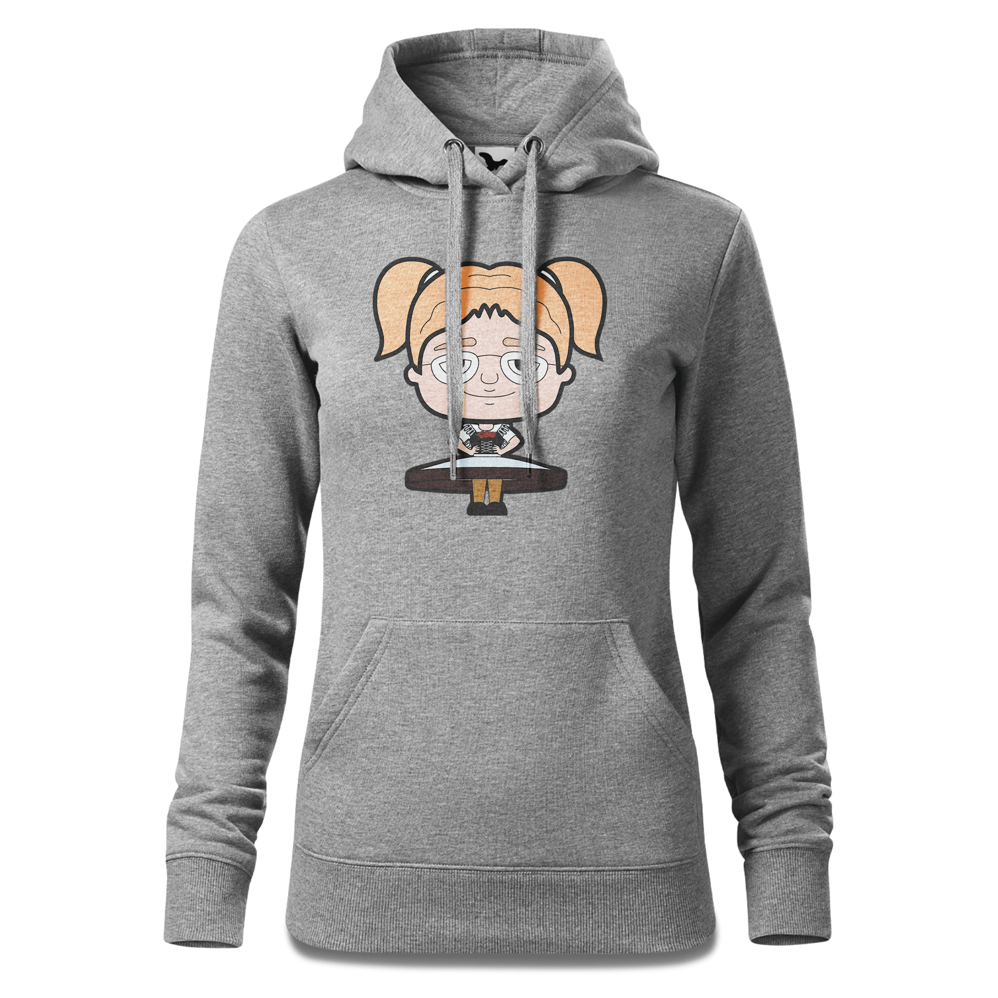 Die Jung Sinzerin Trachtenverein Sweatshirt Hoody Damen Grau Meliert Kieling Front