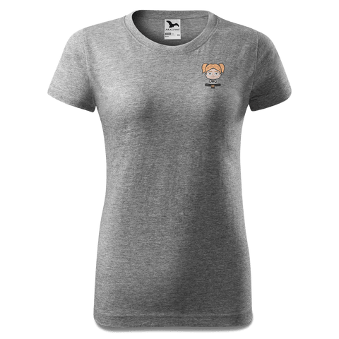 Die Jung Sinzerin Trachtenverein T Shirt Damen Grau Meliert Eichbichl Front