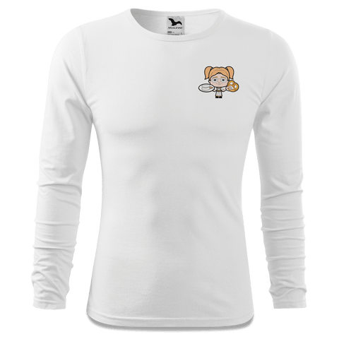 Die Jung Sinzerin Weisswurscht und Brezn Longsleeve Fitted Herren Weiss Kohlhaufmuehle Front