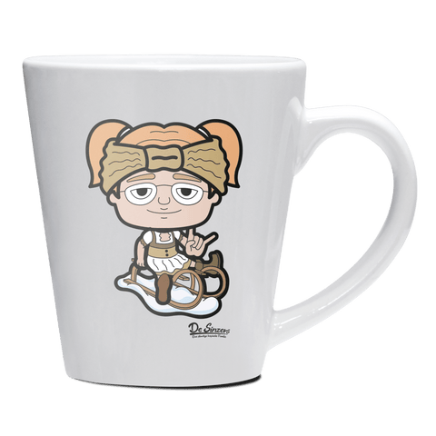 Die Jung Sinzerin Winter Edition Keramik Kaffeetasse 200ml Weiss Herzogstand Front