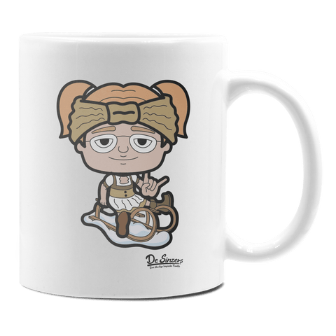 Die Jung Sinzerin Winter Edition Keramik Kaffeetasse 330ml Weiss Rampoldplatte Front