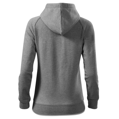 Die Jung Sinzerin Winter Edition Sweatshirt Zip Hoody Damen Grau Meliert Kreut Back
