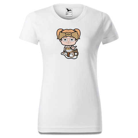 Die Jung Sinzerin Winter Edition T Shirt Damen Weiss Gehering Front