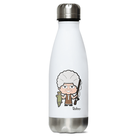 Die Oid Sinzerin Angler Edelstahl Thermoflasche 350ml Weiss Silber Kreuzspitze Front