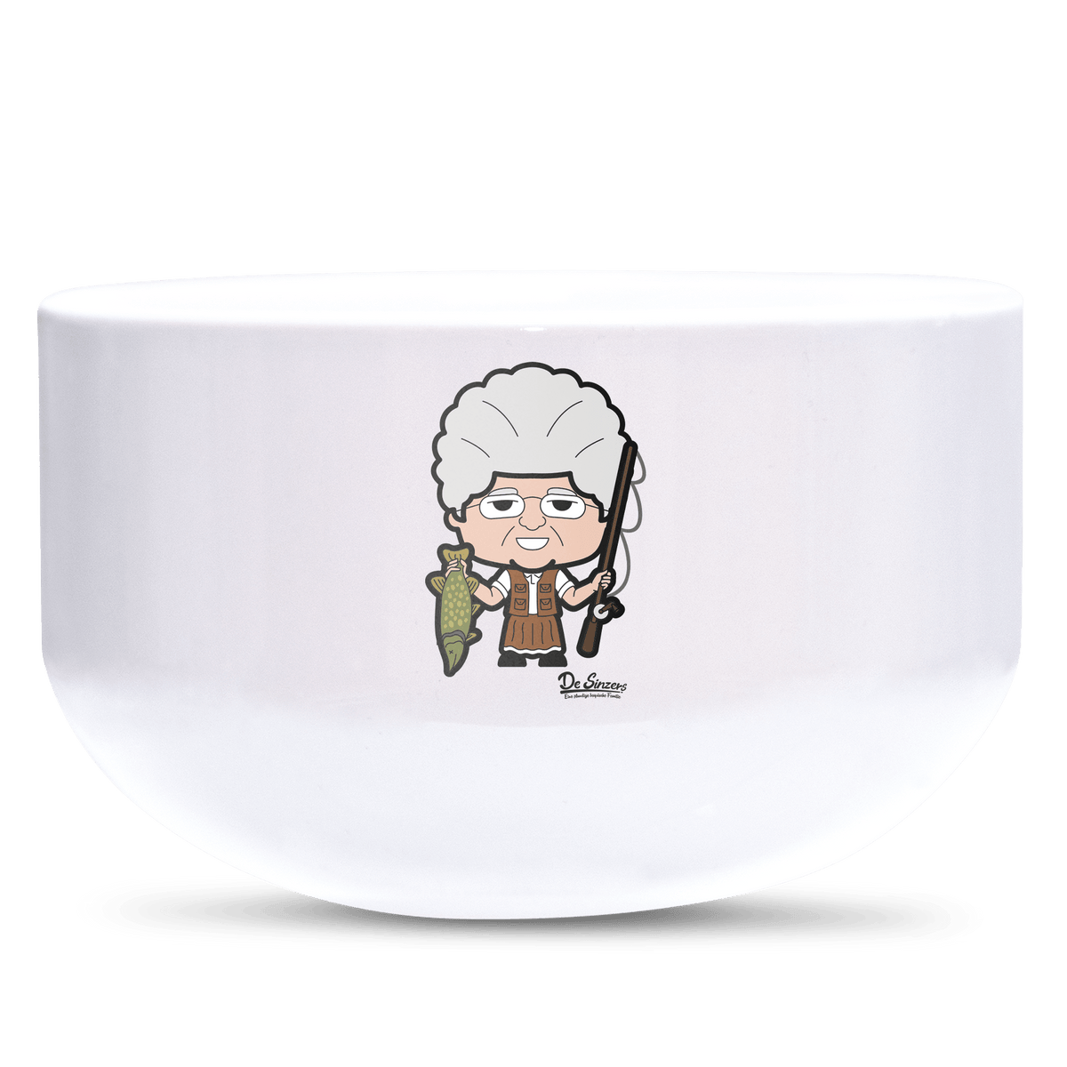 Die Oid Sinzerin Angler Keramik Mueslischale Weiss 600ml Staffelberg Front