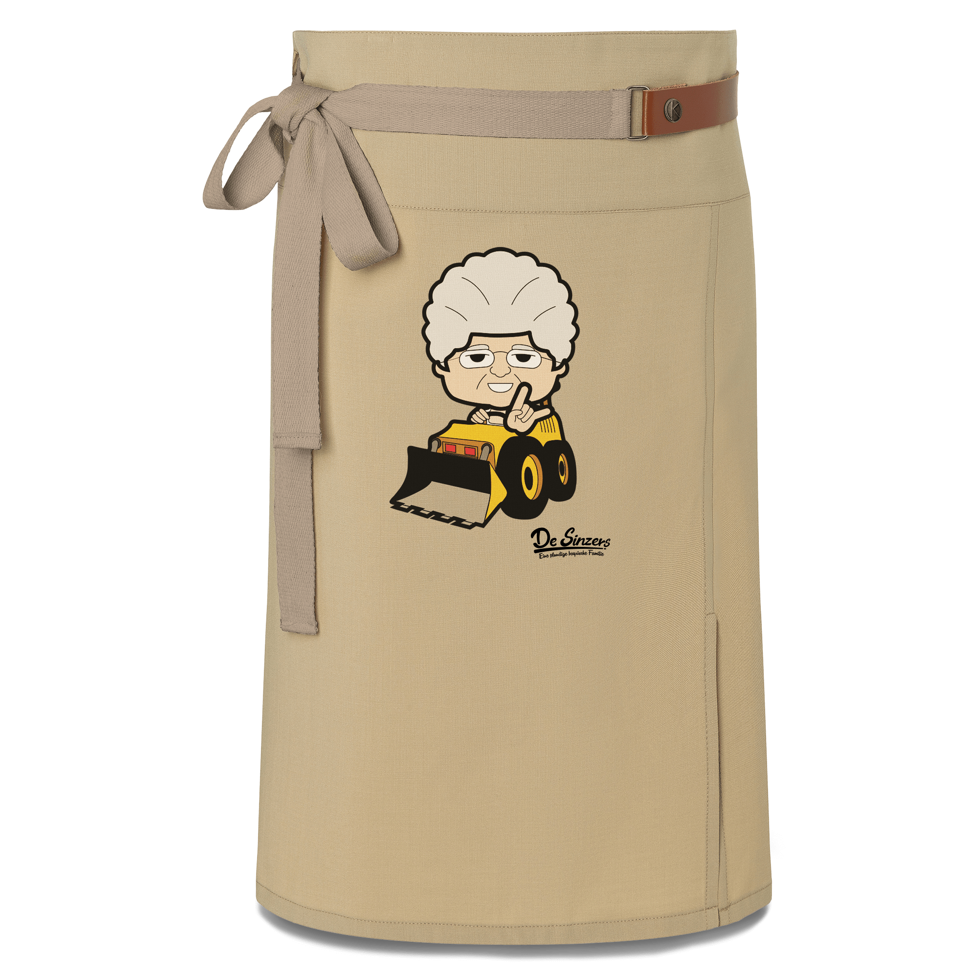 Die Oid Sinzerin Baggerfahrer Schuerze Vorbinder Sand Nendlberg Front