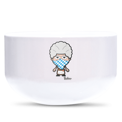 Die Oid Sinzerin Bayrisches Mundtuch Keramik Mueslischale Weiss 600ml Staffelberg Front
