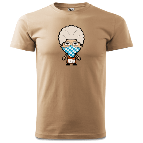 Die Oid Sinzerin Bayrisches Mundtuch T Shirt Herren Sand Hofmuehle Front