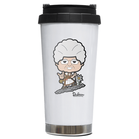 Die Oid Sinzerin Bergsteiger Edelstahl Trinkbecher To Go 470ml Weiss Wildbarren Front