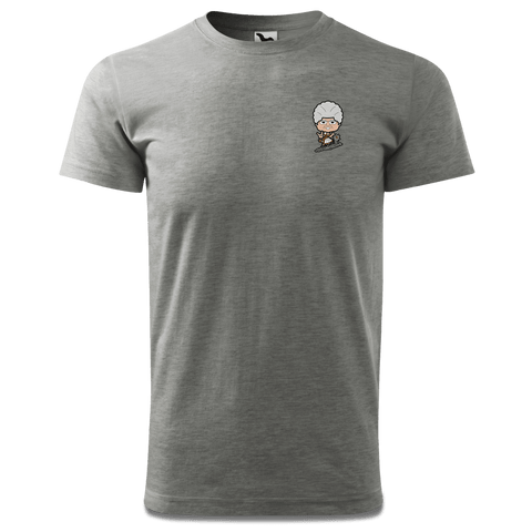 Die Oid Sinzerin Bergsteiger T Shirt Herren Grau Meliert Hofleiten Front