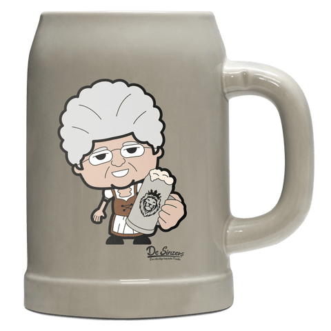 Die Oid Sinzerin Bier Bierkrug 500ml Grau Watzmann Front