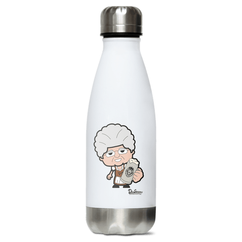 Die Oid Sinzerin Bier Edelstahl Thermoflasche 350ml Weiss Silber Kreuzspitze Front