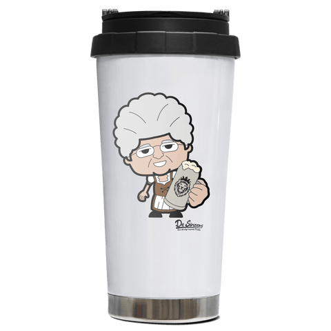 Die Oid Sinzerin Bier Edelstahl Trinkbecher To Go 470ml Weiss Wildbarren Front