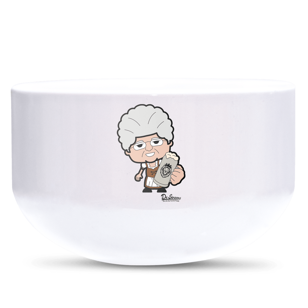 Die Oid Sinzerin Bier Keramik Mueslischale Weiss 600ml Staffelberg Front