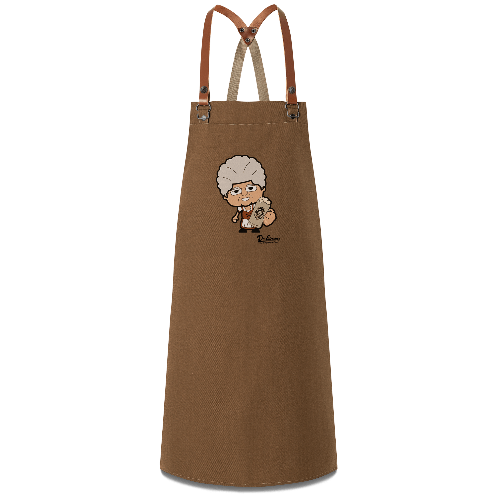 Die Oid Sinzerin Bier Schuerze Braun Haidbichl Front
