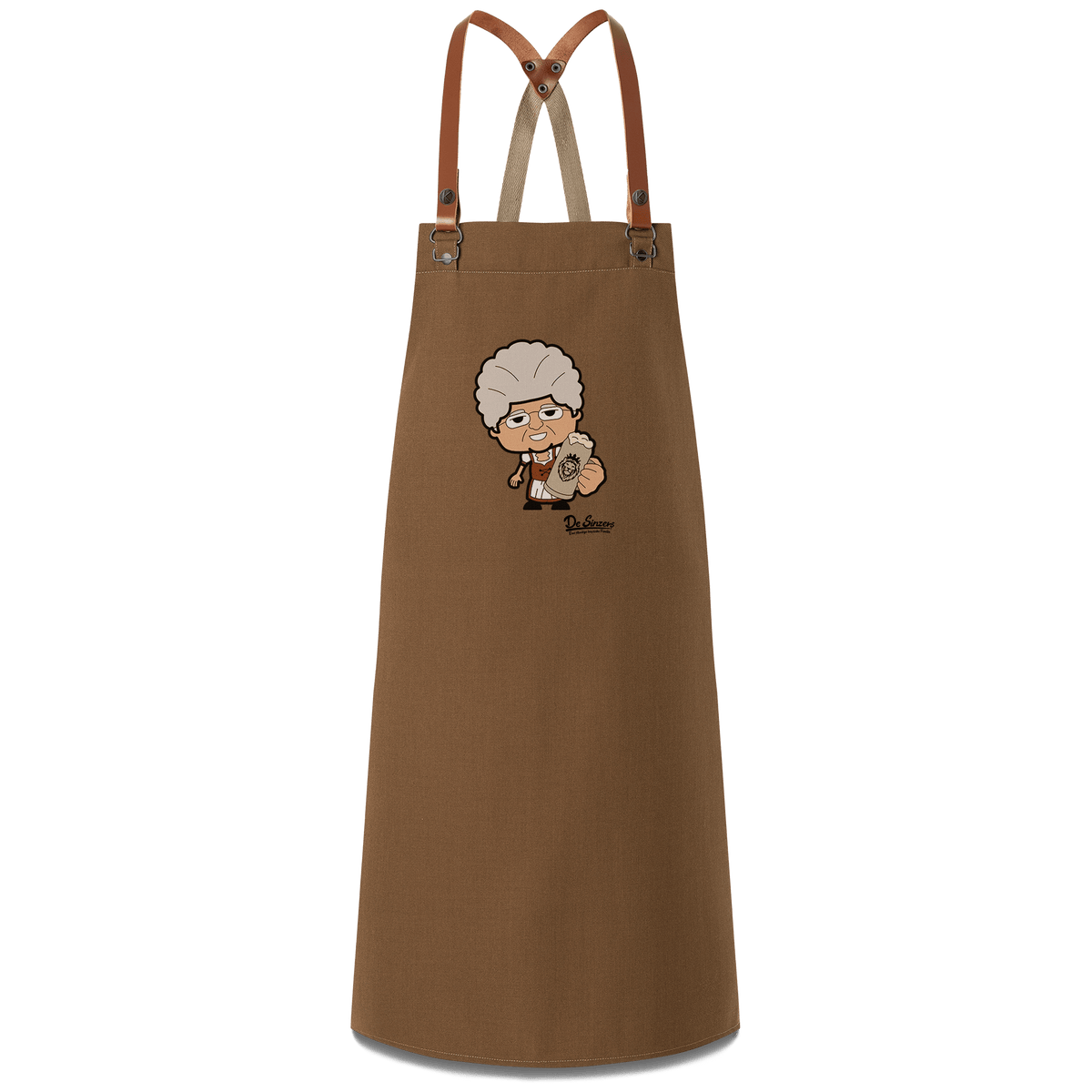 Die Oid Sinzerin Bier Schuerze Braun Haidbichl Front