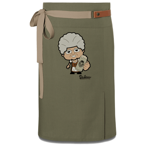 Die Oid Sinzerin Bier Schuerze Vorbinder Gruen Langhausen Front