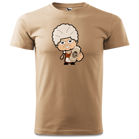 Die Oid Sinzerin Bier T Shirt Herren Sand Hofmuehle Front