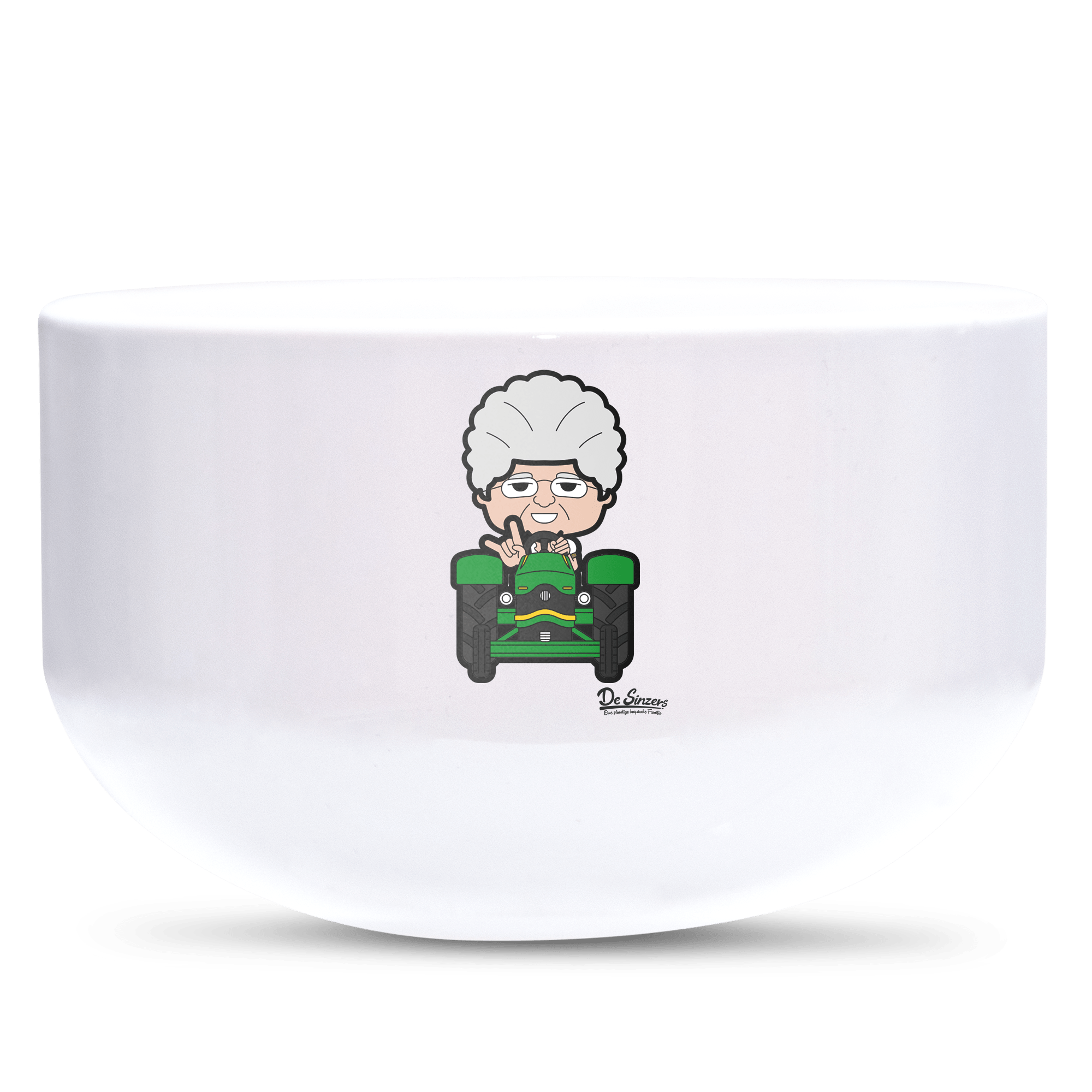 Die Oid Sinzerin Bulldog Keramik Mueslischale Weiss 600ml Staffelberg Front