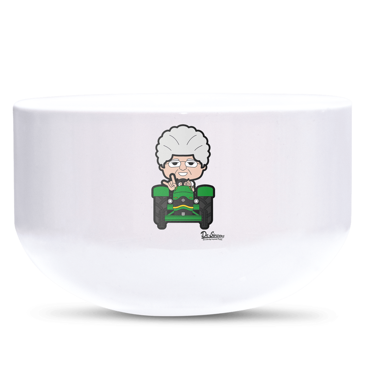 Die Oid Sinzerin Bulldog Keramik Mueslischale Weiss 600ml Staffelberg Front