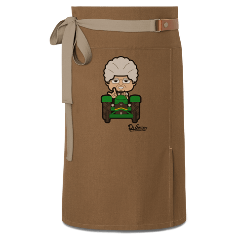 Die Oid Sinzerin Bulldog Schuerze Vorbinder Braun Haidham Front