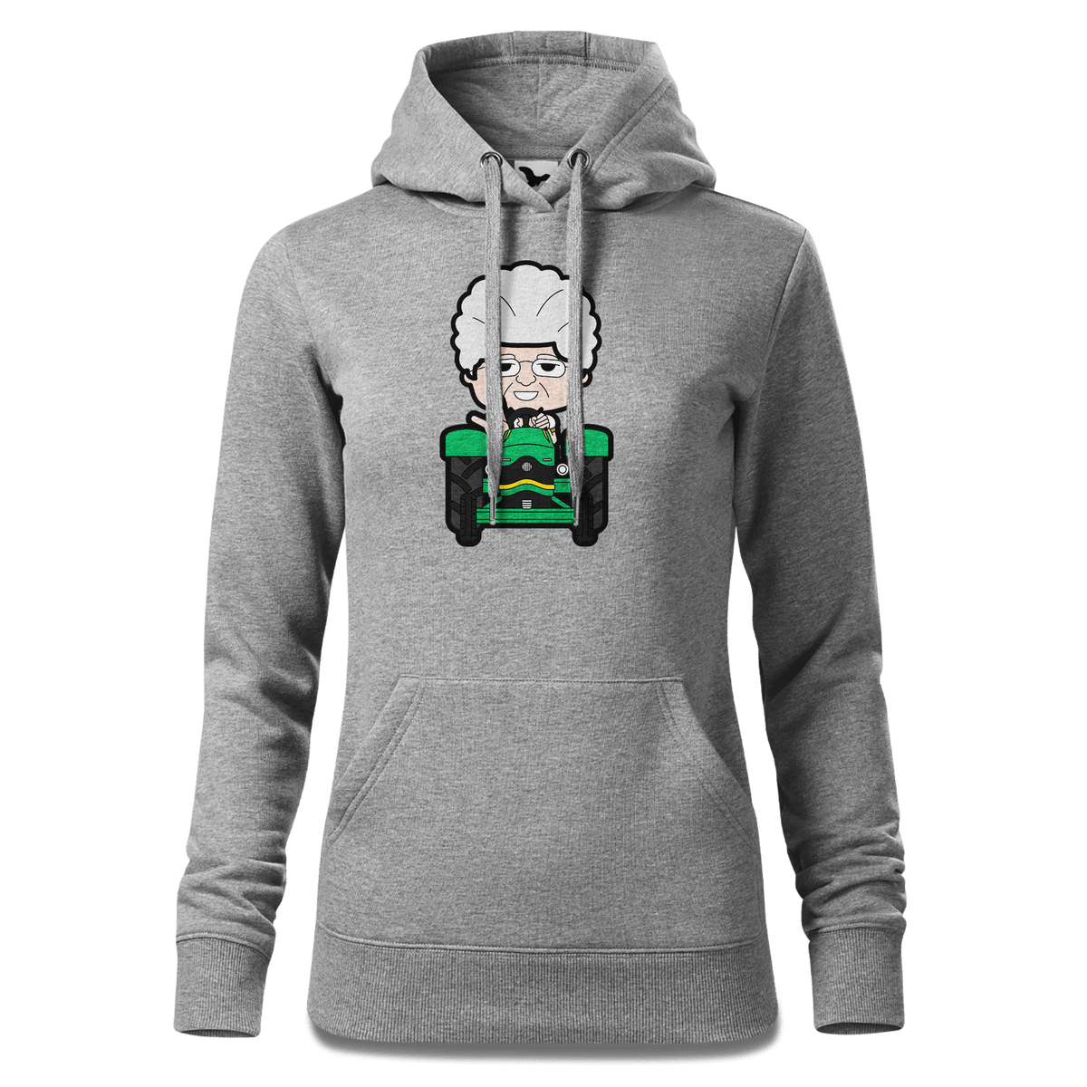 Die Oid Sinzerin Bulldog Sweatshirt Hoody Damen Grau Meliert Kieling Front