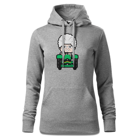 Die Oid Sinzerin Bulldog Sweatshirt Hoody Damen Grau Meliert Kieling Front