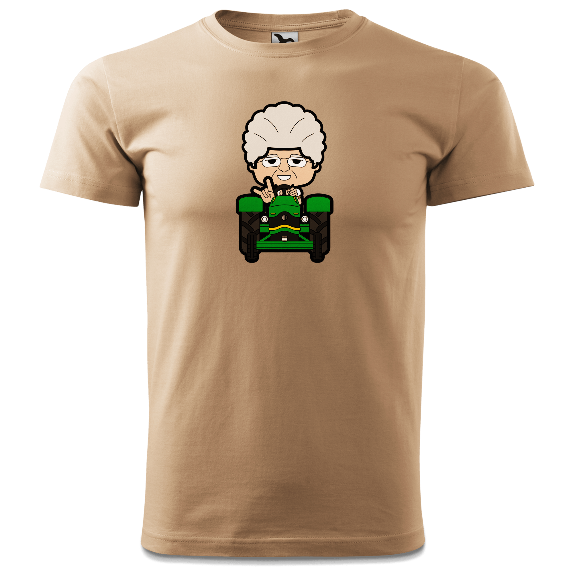 Die Oid Sinzerin Bulldog T Shirt Herren Sand Hofmuehle Front