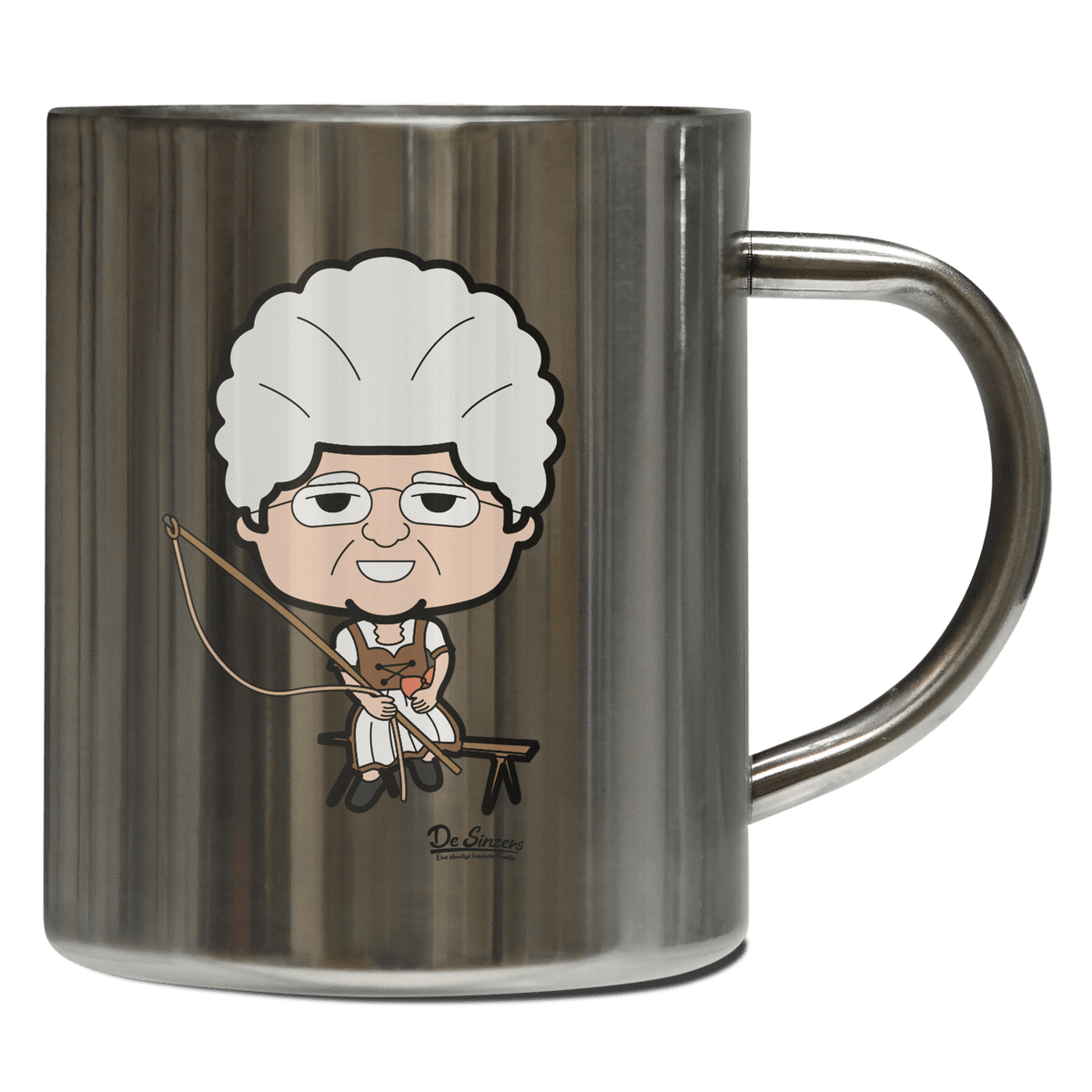 Die Oid Sinzerin Goasslschnoizer Edelstahl Kaffeetasse 400ml Grosser Arber Front