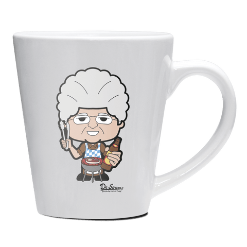 Die Oid Sinzerin Griller Keramik Kaffeetasse 200ml Weiss Herzogstand Front