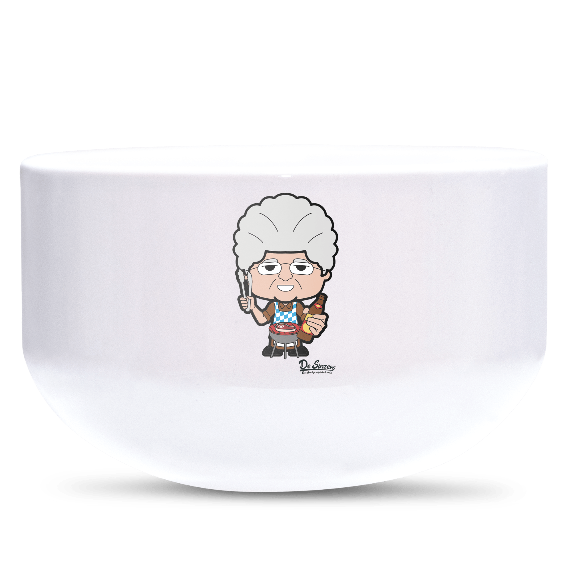 Die Oid Sinzerin Griller Keramik Mueslischale Weiss 600ml Staffelberg Front