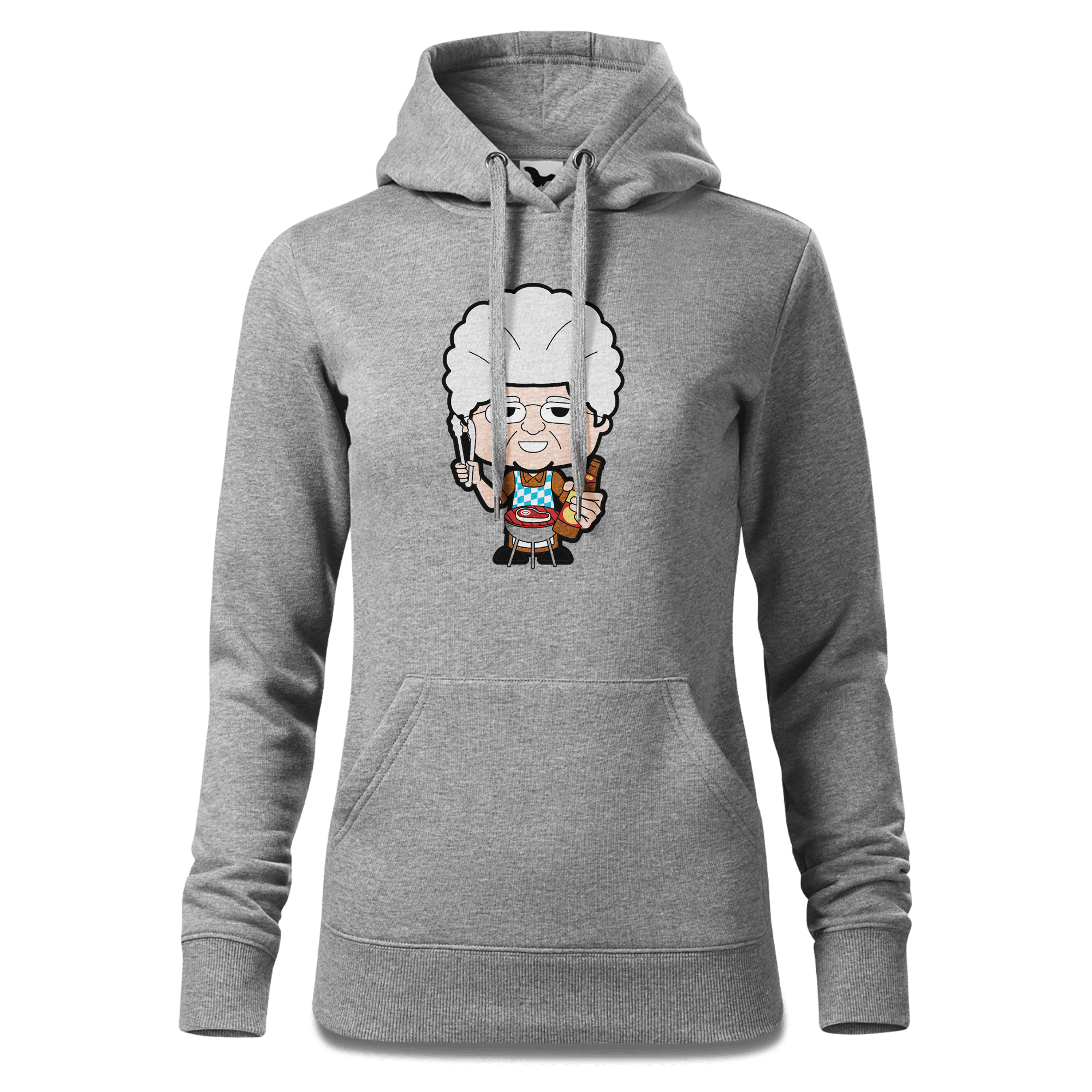 Die Oid Sinzerin Griller Sweatshirt Hoody Damen Grau Meliert Kieling Front