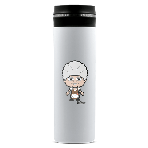 Die Oid Sinzerin Grundfiguren Edelstahl Thermoflasche 450ml Weiss Geigelstein Front