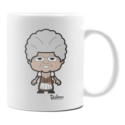 Die Oid Sinzerin Grundfiguren Keramik Kaffeetasse 330ml Weiss Rampoldplatte Front