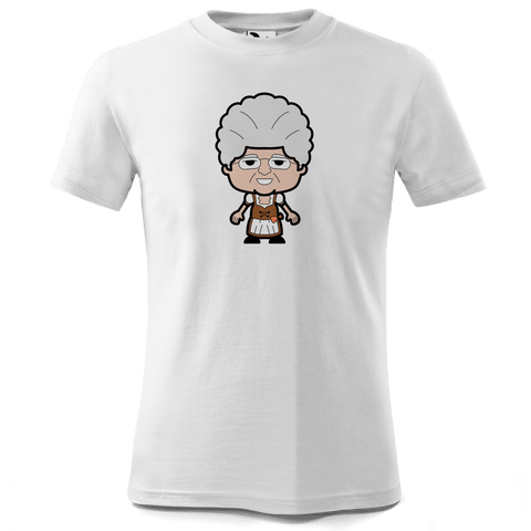 Die Oid Sinzerin Grundfiguren T Shirt Kinder Weiss Seilbahnweg Front