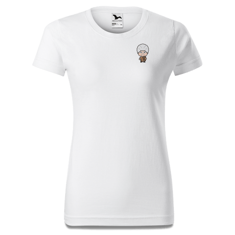 Die Oid Sinzerin Musikinstrumente T Shirt Damen Weiss Kragling Front