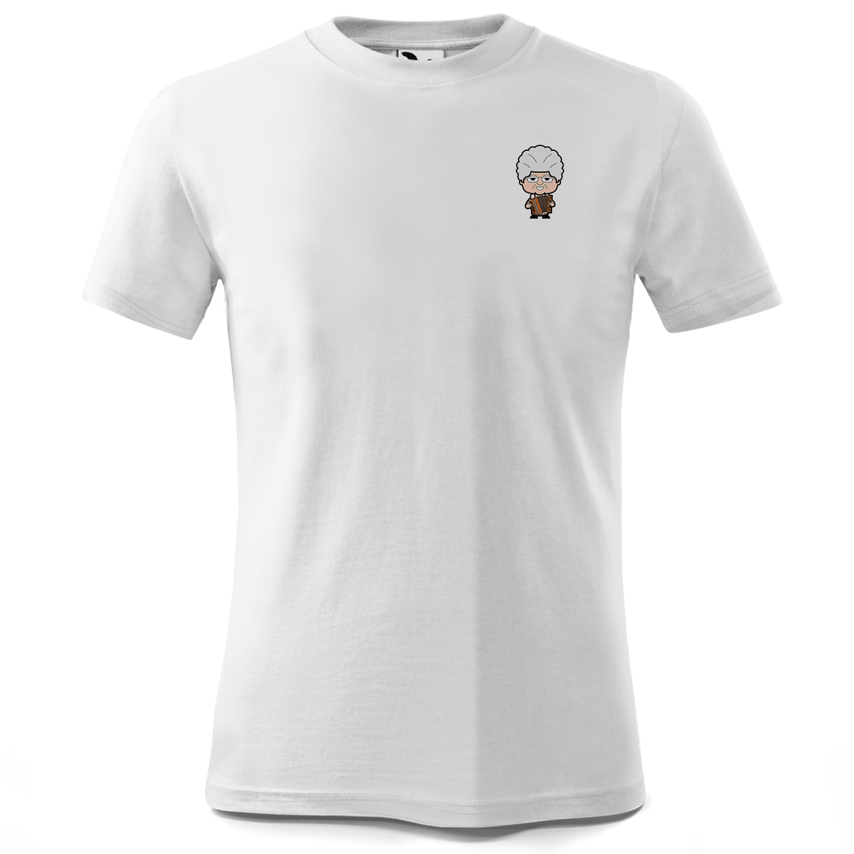 Die Oid Sinzerin Musikinstrumente T Shirt Kinder Weiss Wendlerweg Front