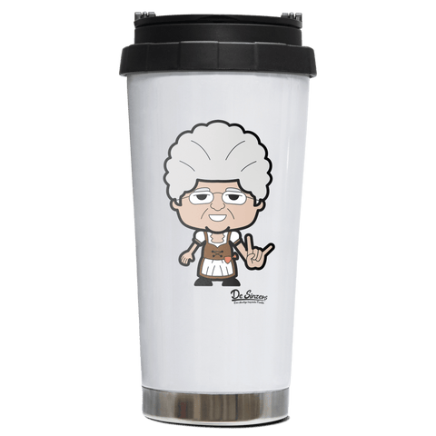 Die Oid Sinzerin Rocking Fingers Edelstahl Trinkbecher To Go 470ml Weiss Wildbarren Front