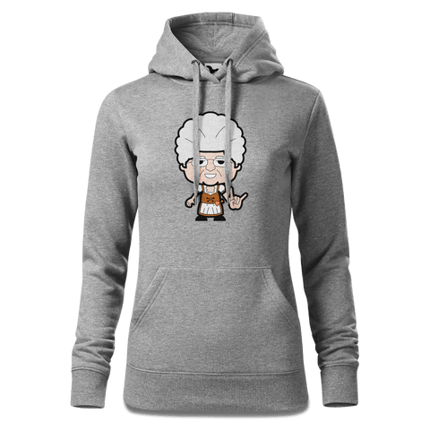 Die Oid Sinzerin Rocking Fingers Sweatshirt Hoody Damen Grau Meliert Kieling Front
