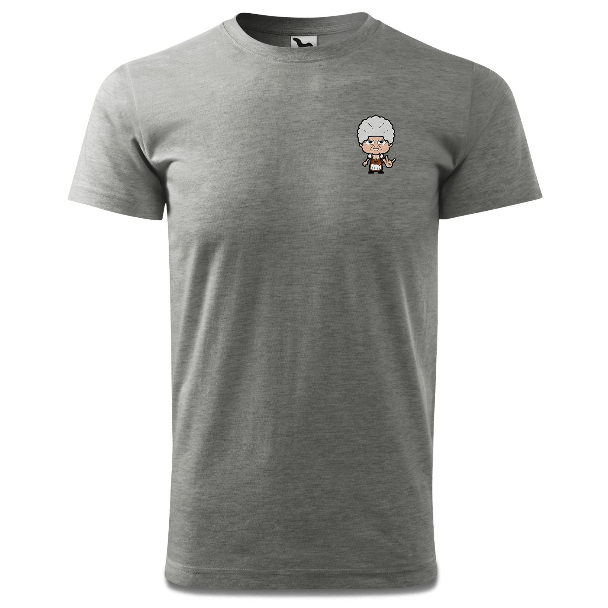Die Oid Sinzerin Rocking Fingers T Shirt Herren Grau Meliert Hofleiten Front