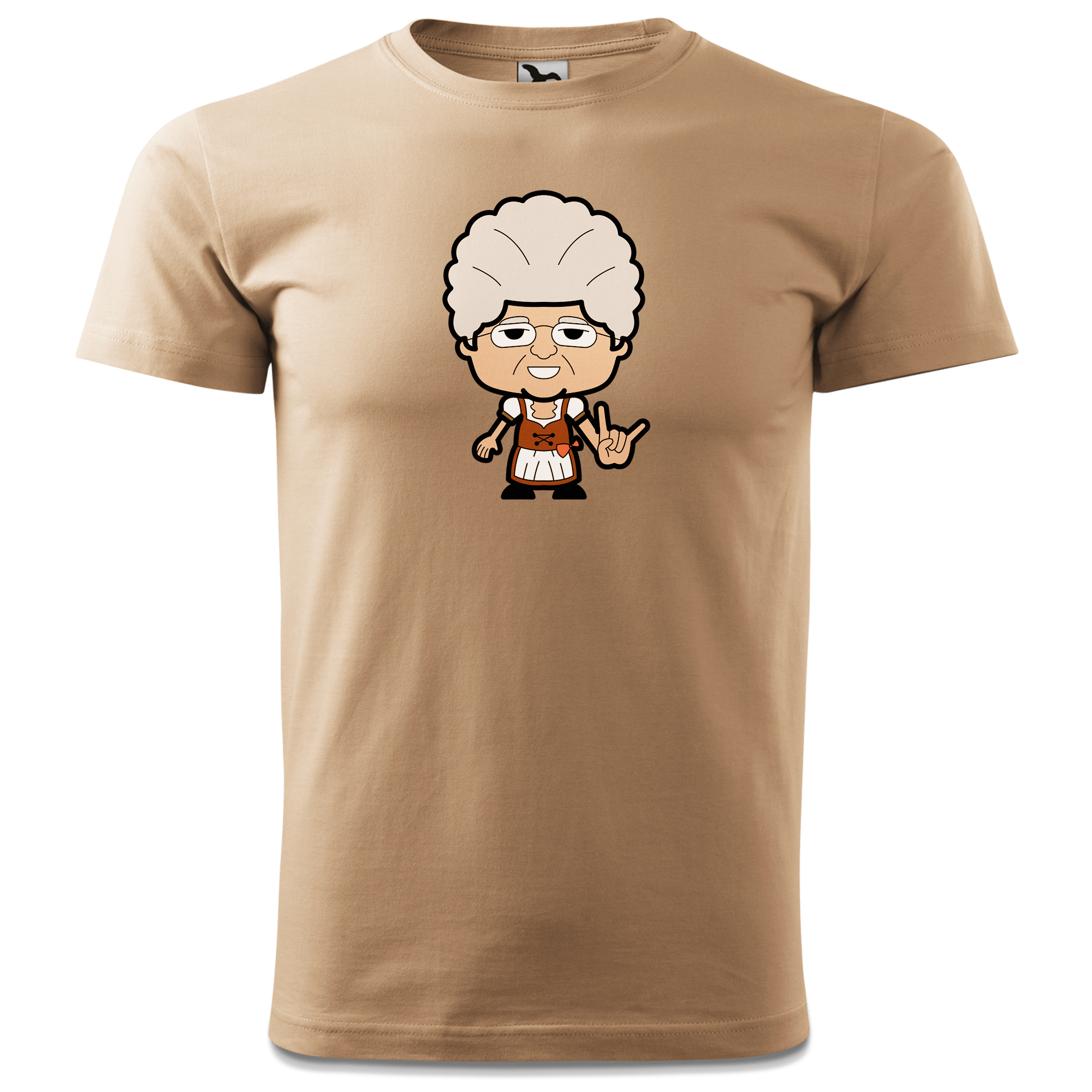 Die Oid Sinzerin Rocking Fingers T Shirt Herren Sand Hofmuehle Front