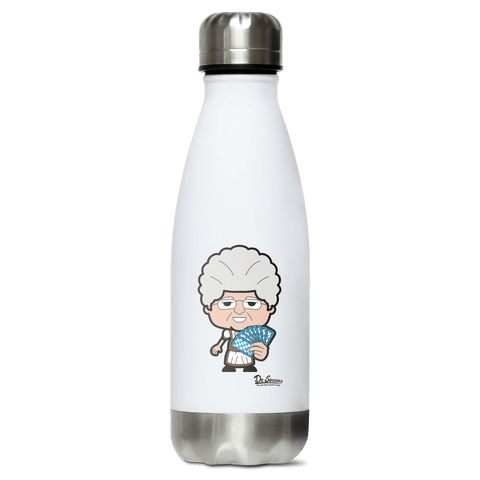 Die Oid Sinzerin Schafkopfen Edelstahl Thermoflasche 350ml Weiss Silber Kreuzspitze Front