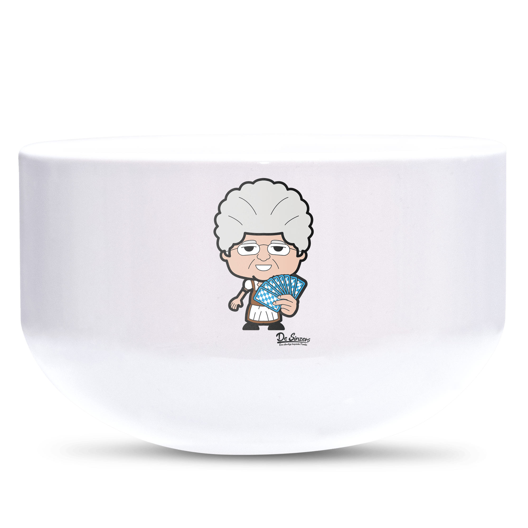 Die Oid Sinzerin Schafkopfen Keramik Mueslischale Weiss 600ml Staffelberg Front