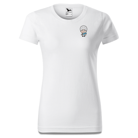 Die Oid Sinzerin Schafkopfen T Shirt Damen Weiss Kragling Front